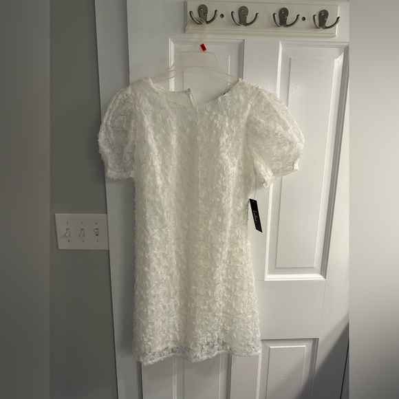Always For You White Puff Sleeve Mini Dress Lulus - Picture 1 of 4